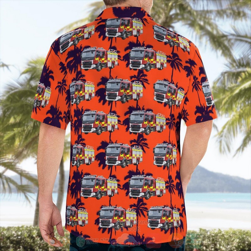 East Sussex Fire Rescue Service ESFRS Hawaiian Shirt 1 2 3
