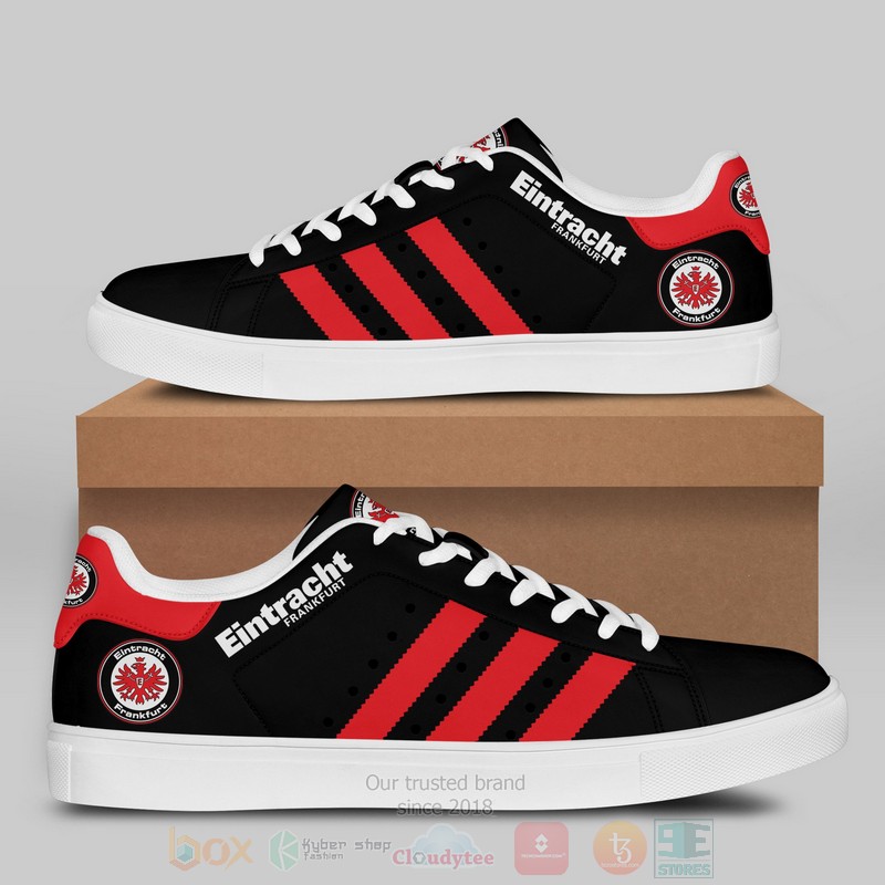 Eintracht Frankfurt Red Black Stan Smith Low Top Shoes 1