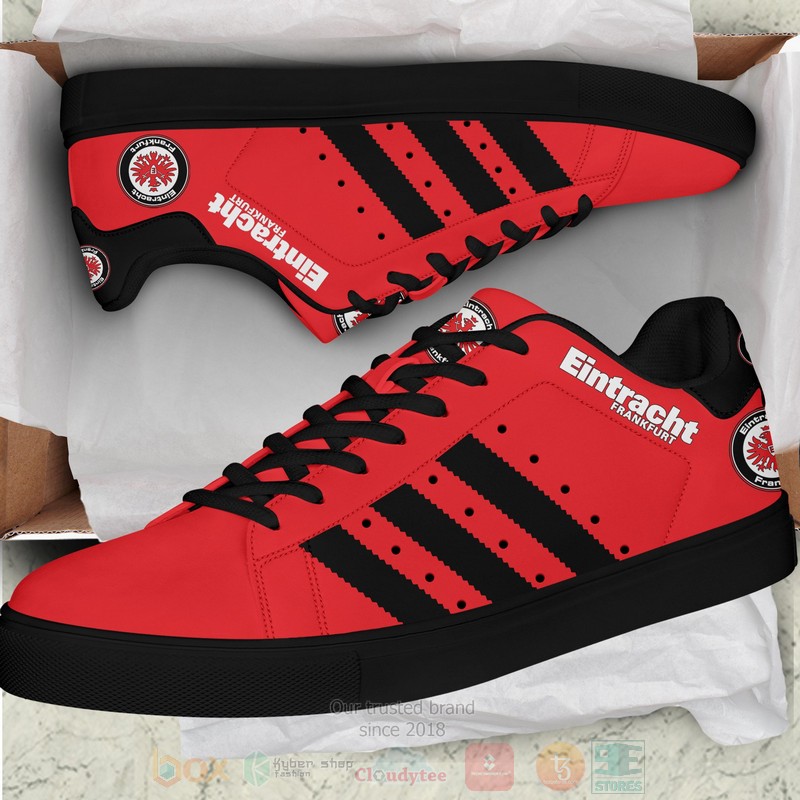 Eintracht Frankfurt Red Stan Smith Low Top Shoes 1 2 3