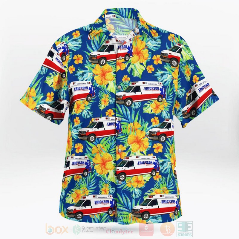 Erickson Ambulance Service Racine Wisconsin Hawaiian Shirt 1