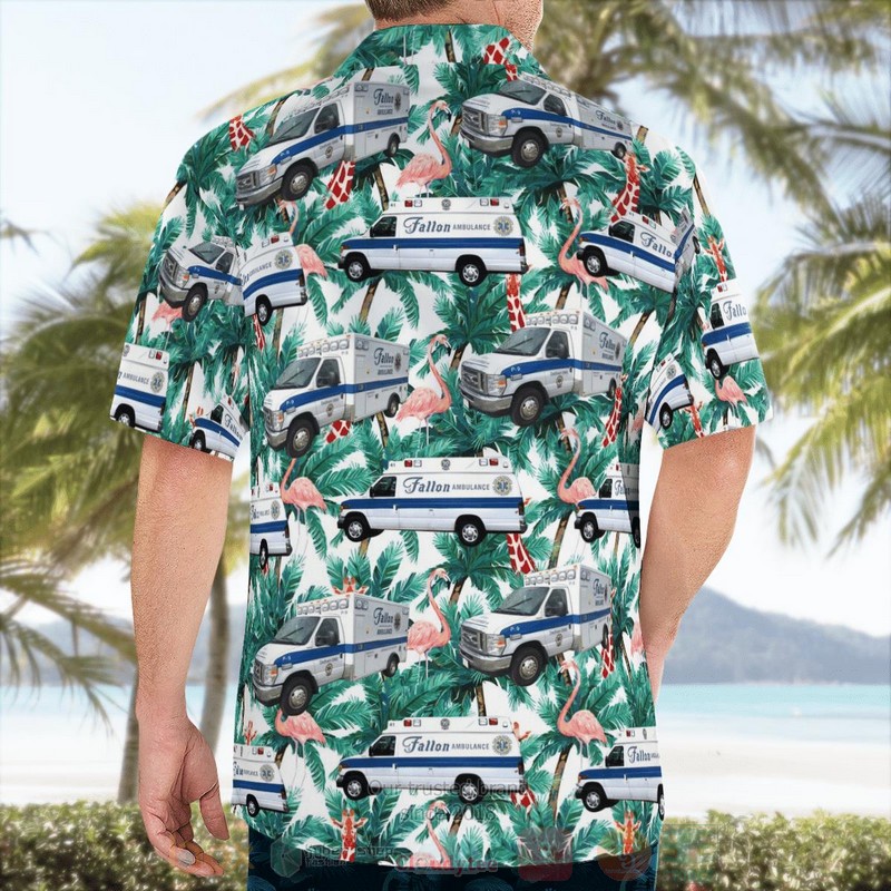 Fallon Ambulance Service Massachusetts Fleet Hawaiian Shirt 1 2 3