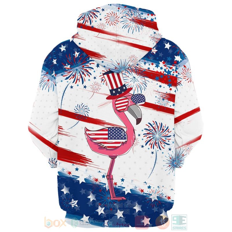 Flamingo American Flag 3D Hoodie Shirt 1 2 3 4 5