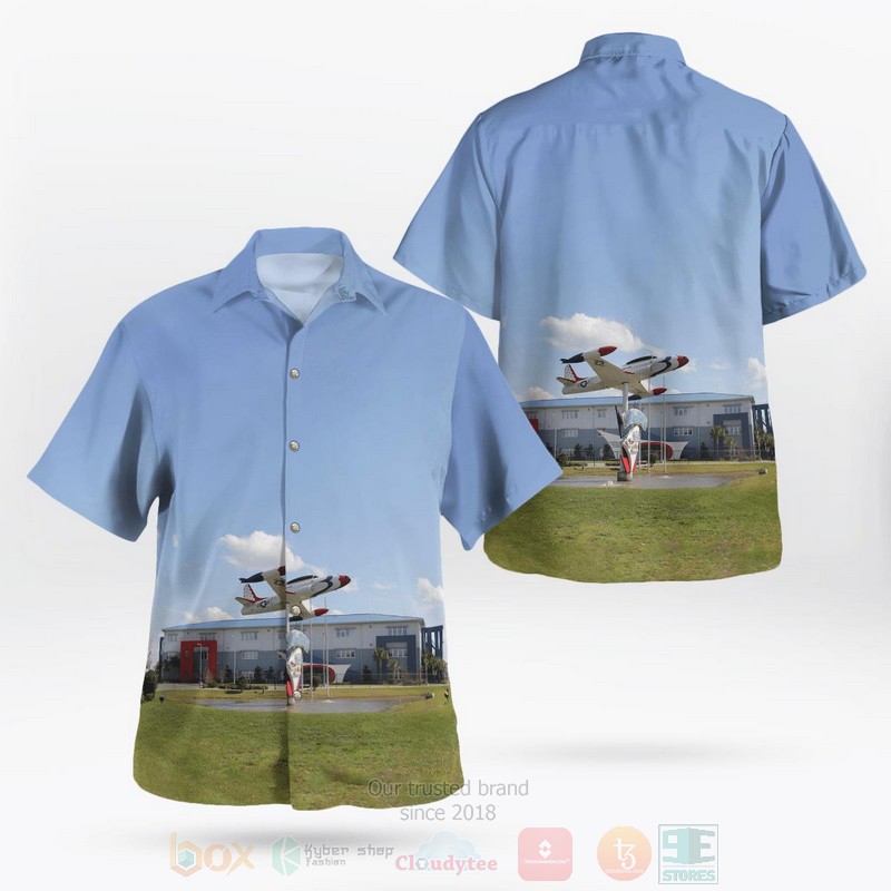 Florida Air Museum Lockheed T 33 Shooting Star Hawaiian Shirt