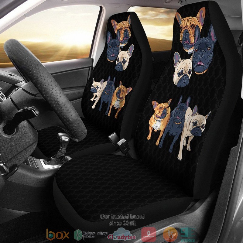French Bulldog Funny Car Seat Covers 1