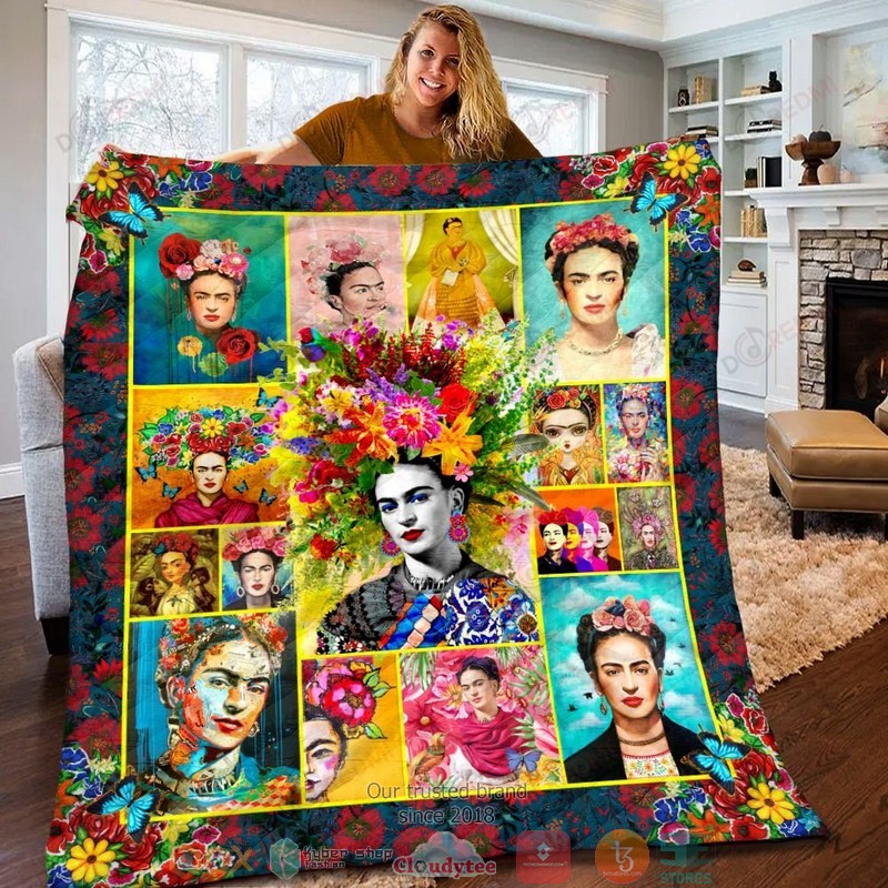 Frida Kahlo Flowers Quilt