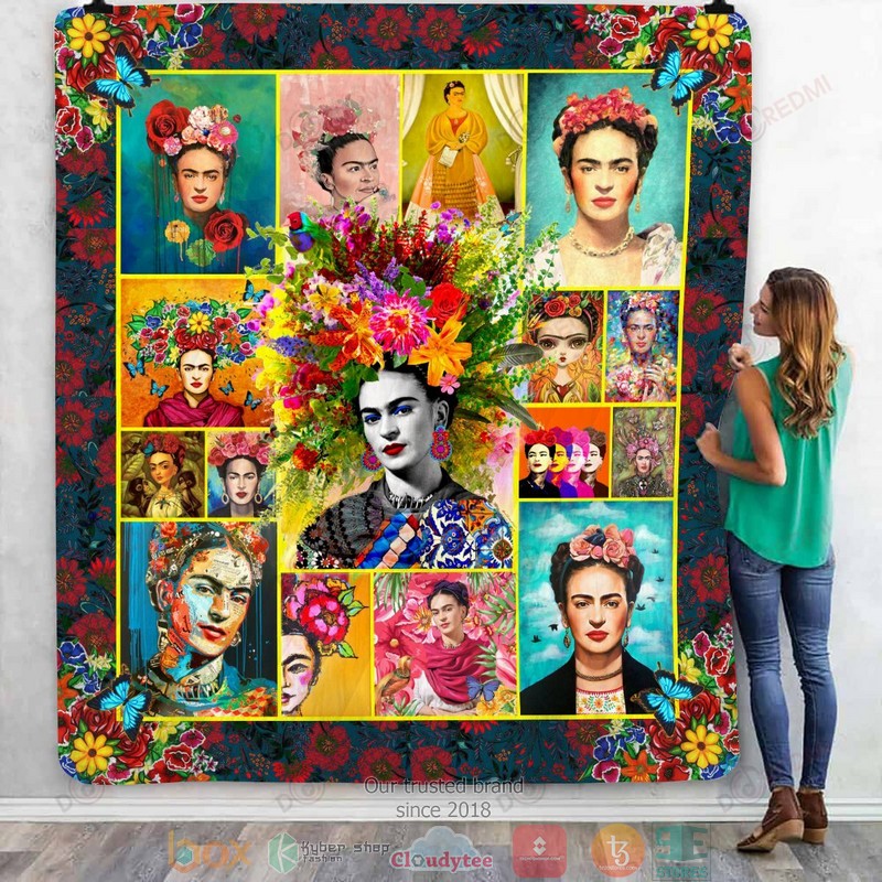 Frida Kahlo Flowers Quilt 1