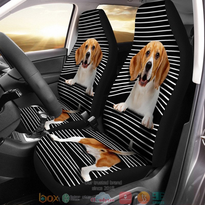 Funny Beagle Beagle Car Seat Covers 1