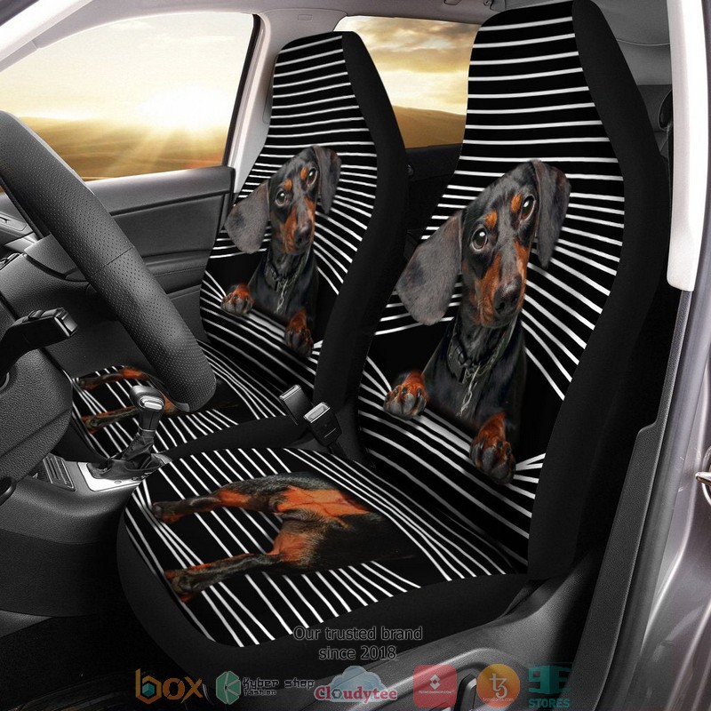 Funny Dachshund Dachshund Car Seat Covers 1