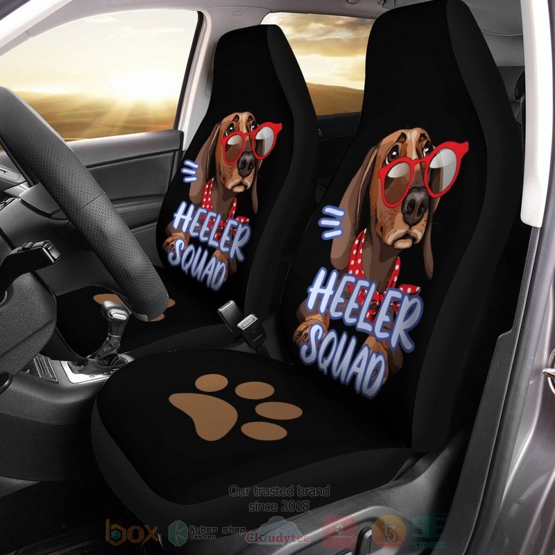 Funny Dog Dachshund With Sunglasses Car Seat Cover
