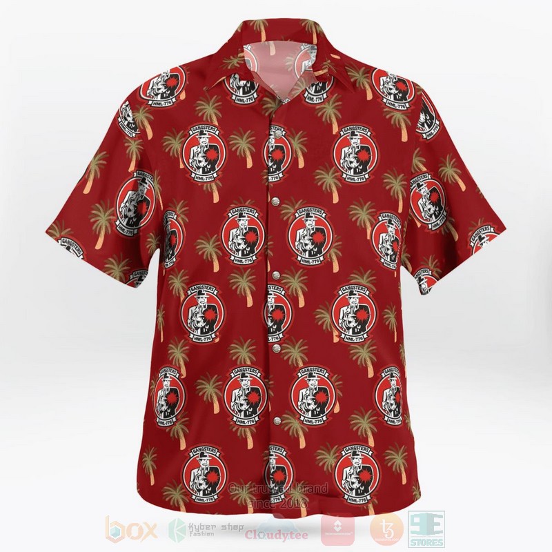 Gangsters HML 776 Red Hawaiian Shirt 1