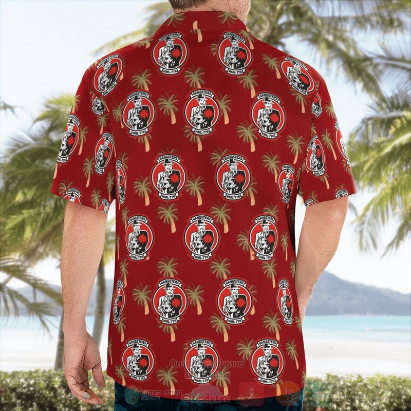 Gangsters HML 776 Red Hawaiian Shirt 1 2 3