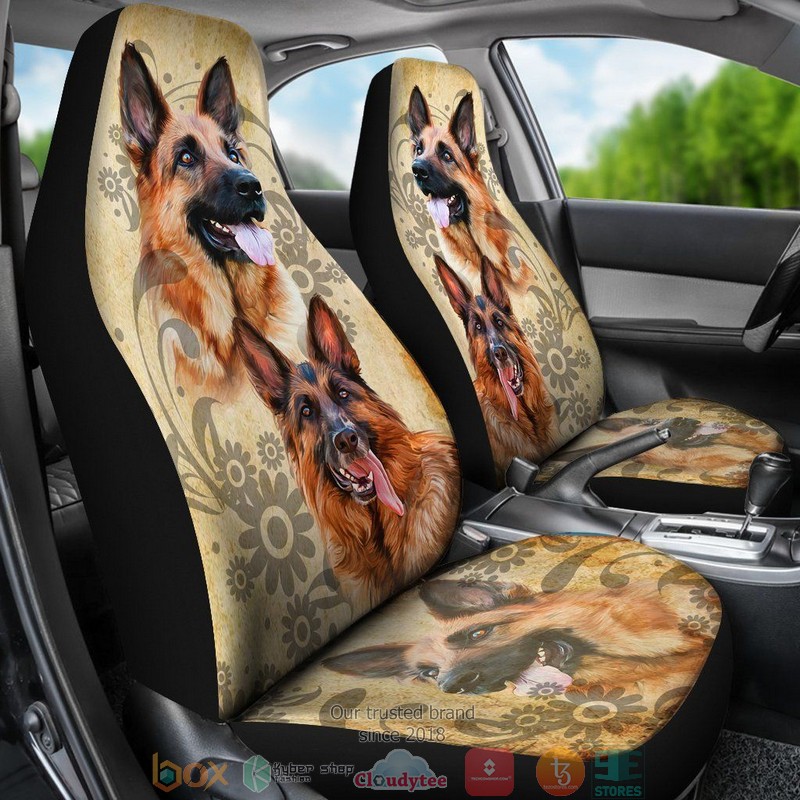 German Shepherd Vintage Car Seat Covers 1