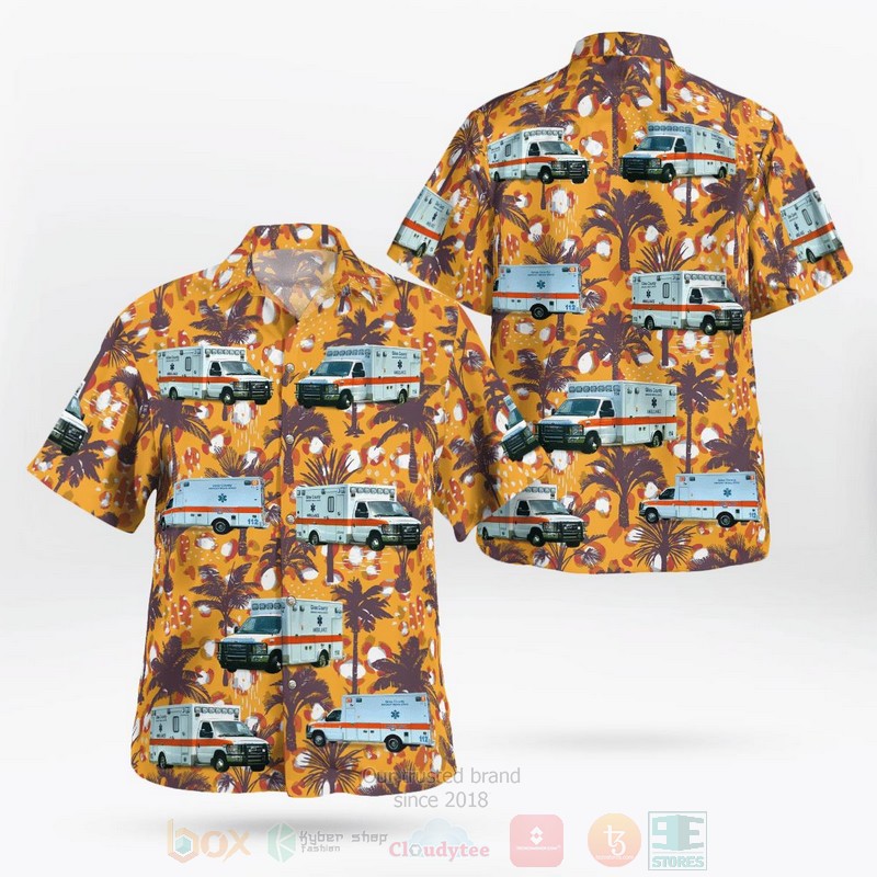 Giles County EMS Pulaski Tennessee Hawaiian Shirt