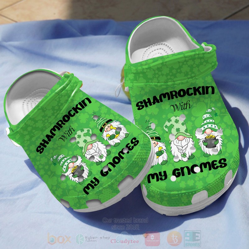 Gnome Patricks Day Crocband Crocs Clog Shoes