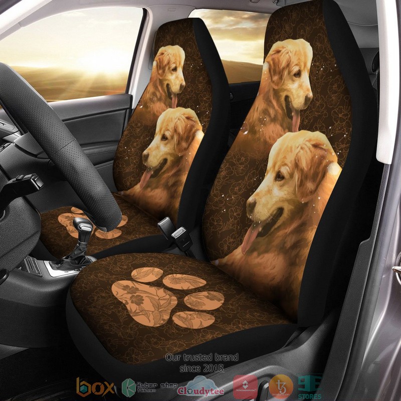 Golden Retriever Dog Car Seat Covers
