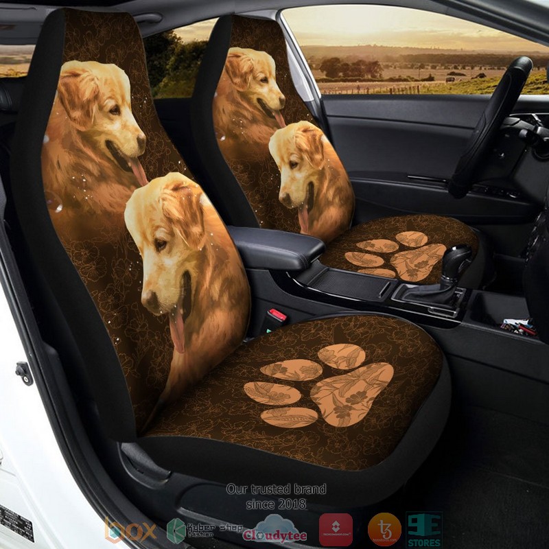 Golden Retriever Dog Car Seat Covers 1