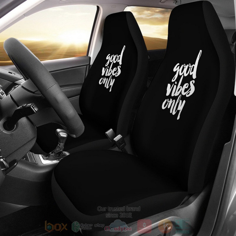 Good Vibes Only Car Seat Cover