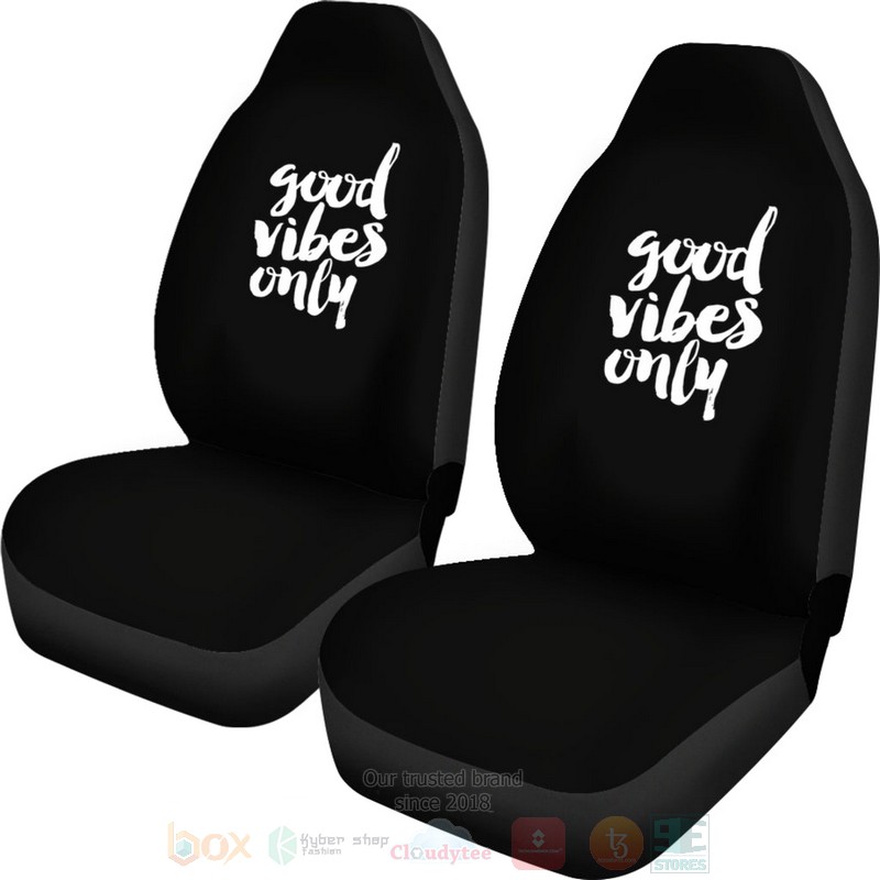 Good Vibes Only Car Seat Cover 1