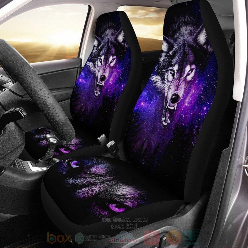 Gray Wolf Coolest Car Seat Covers