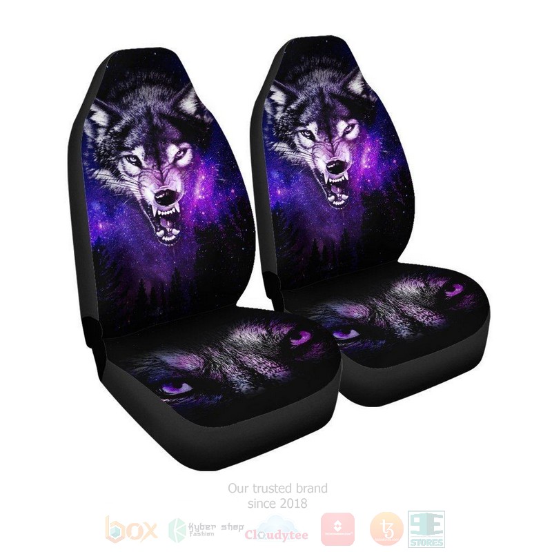 Gray Wolf Coolest Car Seat Covers 1