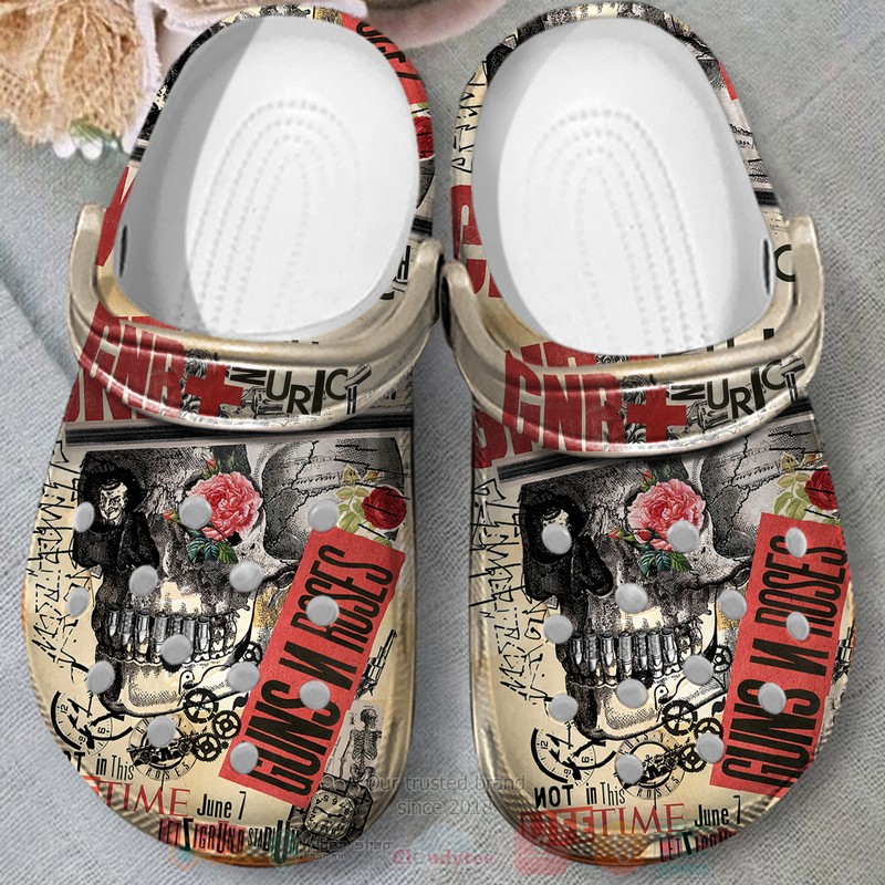 Gun N Roses Crocband Crocs Clog Shoes 1