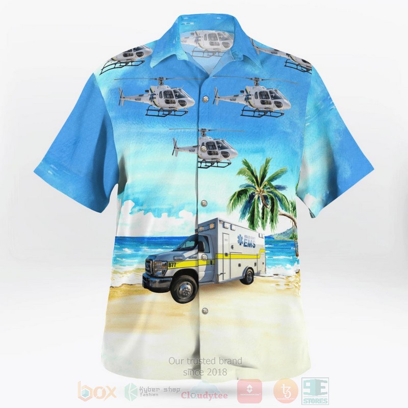 Hidalgo County EMS Texas Fleet Hawaiian Shirt 1