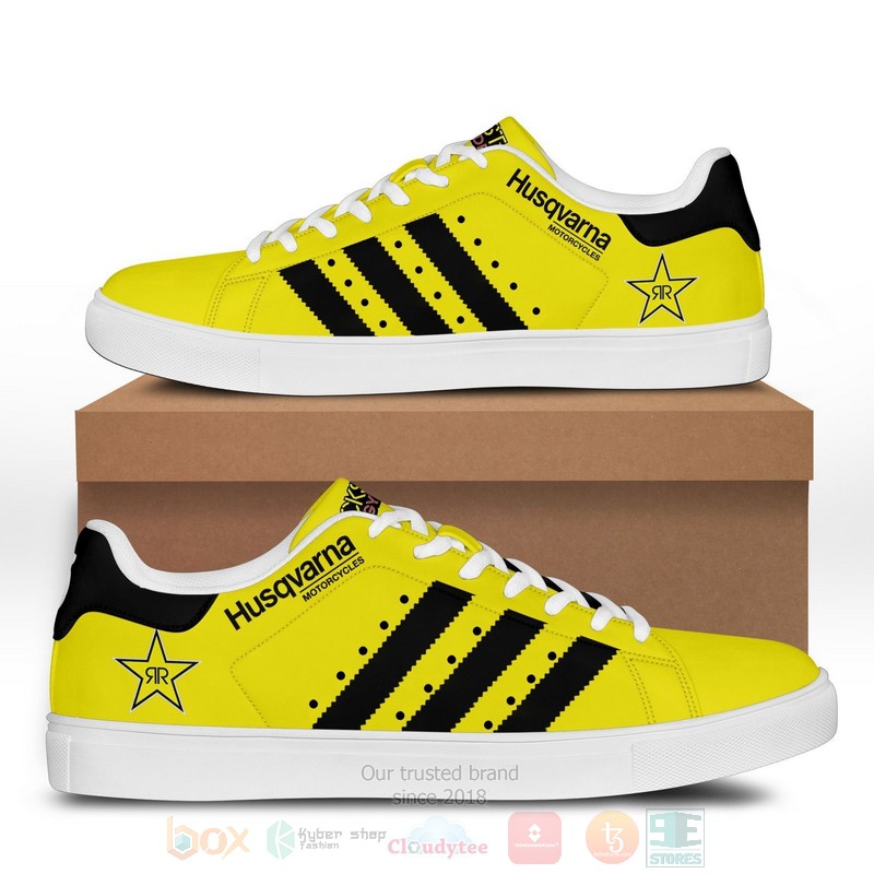 Husqvarna Motorcycles Yellow Stan Smith Low Top Shoes