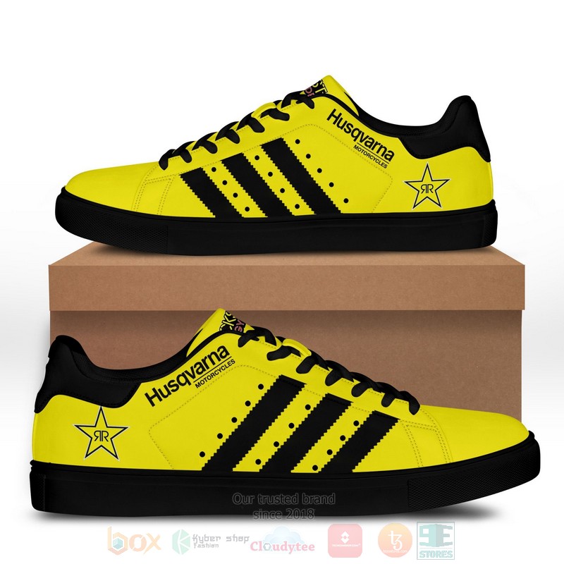 Husqvarna Motorcycles Yellow Stan Smith Low Top Shoes 1
