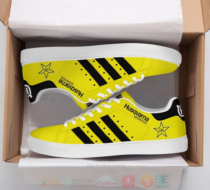Husqvarna Motorcycles Yellow Stan Smith Low Top Shoes 1 2