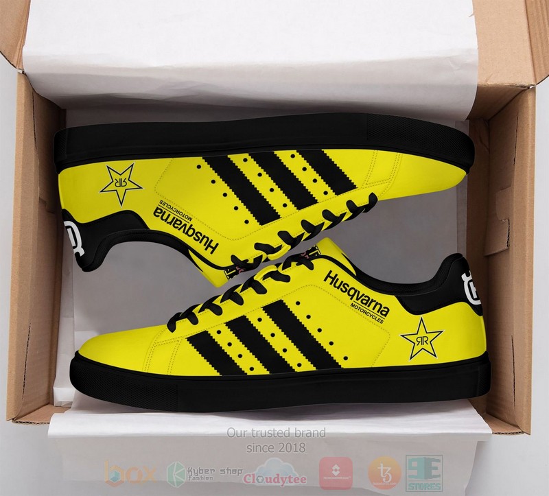 Husqvarna Motorcycles Yellow Stan Smith Low Top Shoes 1 2 3
