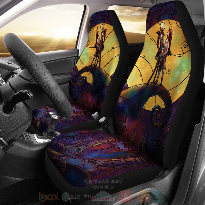 Jack And Sally Car Seat Cover