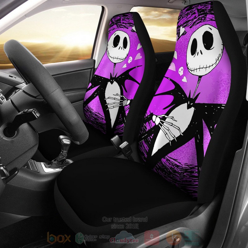 Jack Skellington Purple Car Seat Cover