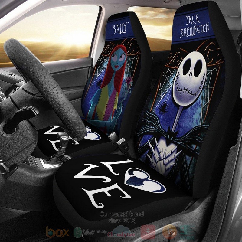 Jack Sally Love Car Seat Covers