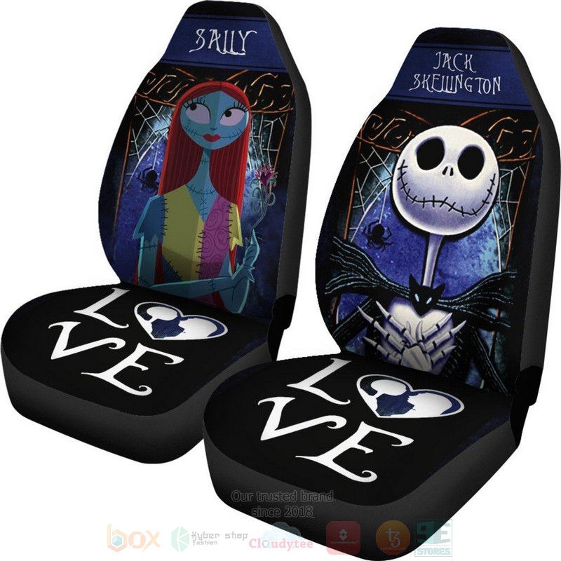 Jack Sally Love Car Seat Covers 1
