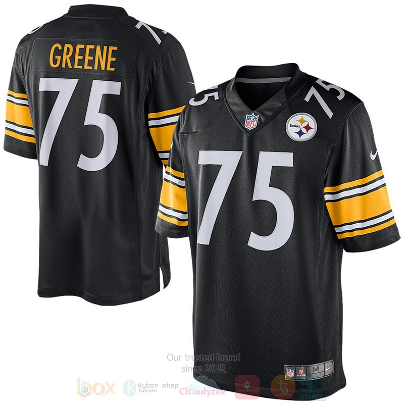 Joe Greene Black Pittsburgh Steelers Retired Football Jersey