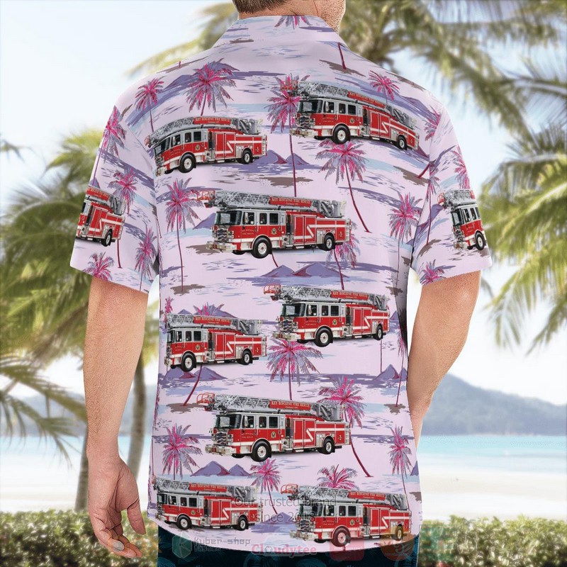 Key Biscayne Fire Department Florida Hawaiian Shirt 1