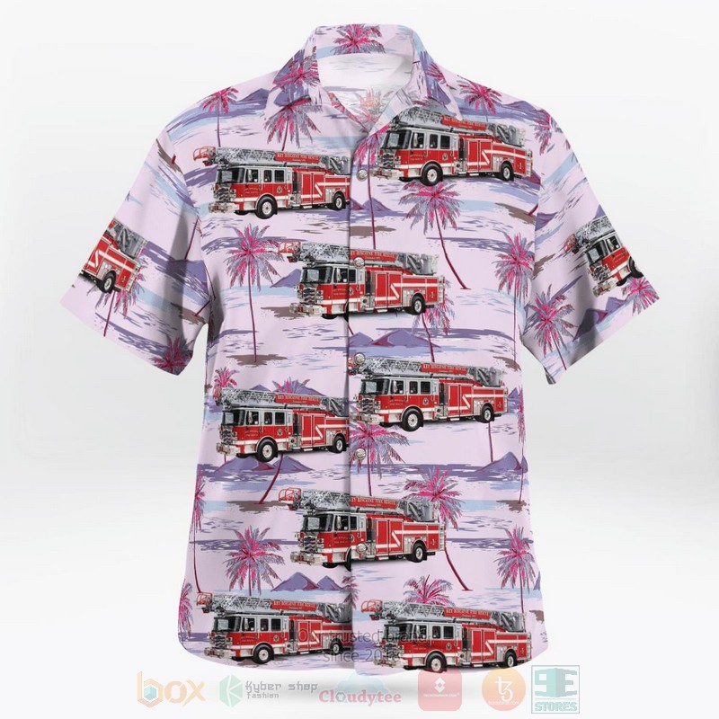 Key Biscayne Fire Department Florida Hawaiian Shirt 1 2