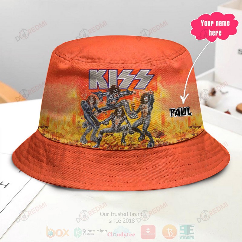 Kiss Band Members Custom Name Bucket Hat