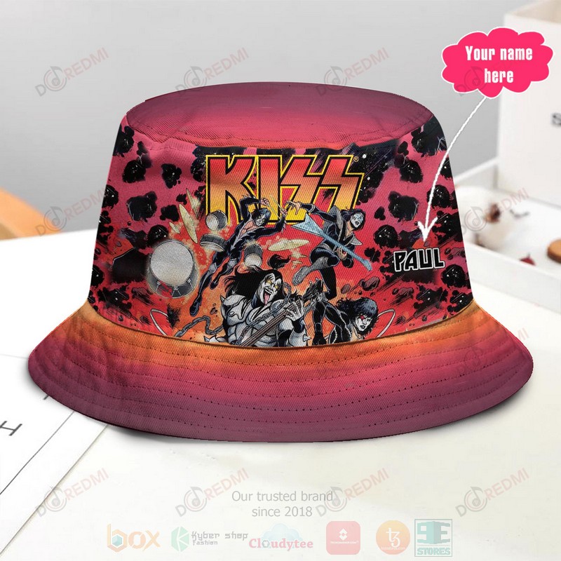 Kiss Custom Name Bucket Hat