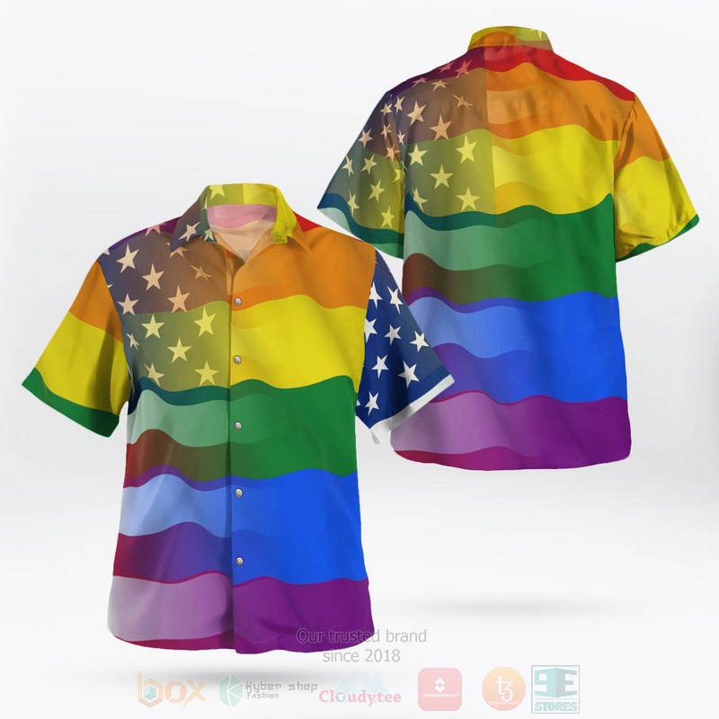 LGBT Love America Peace Hawaiian Shirt