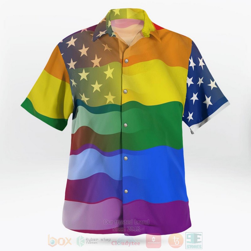LGBT Love America Peace Hawaiian Shirt 1 2