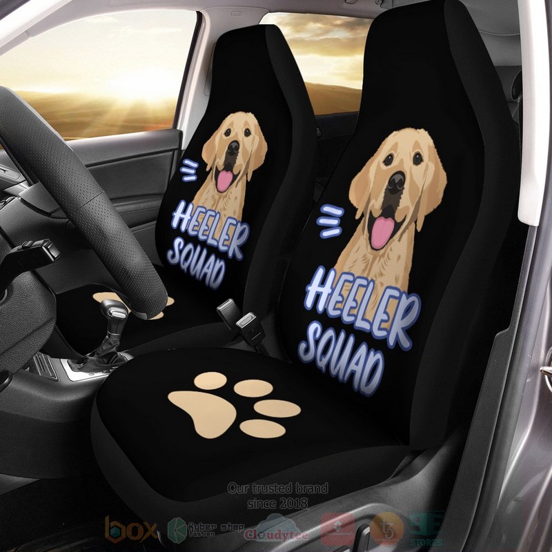 Labrador Retriever Dog Heeler Squad Car Seat Cover