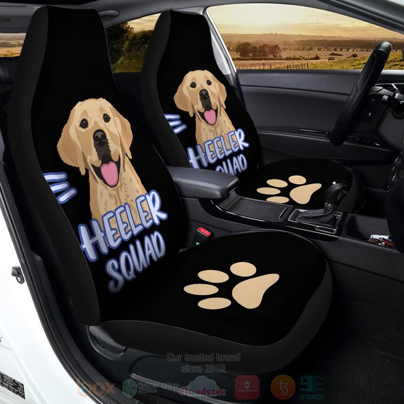 Labrador Retriever Dog Heeler Squad Car Seat Cover 1