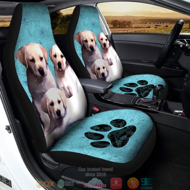 Labrador Retriever Puppies Dog Car Seat Covers 1