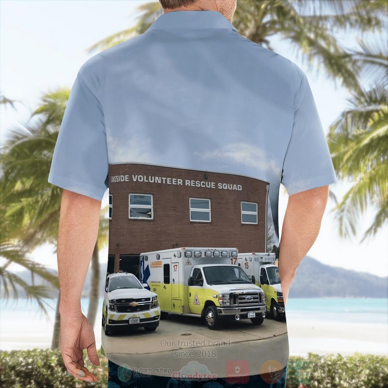 Lakeside Volunteer Rescue Squad Lakeside Virginia Hawaiian Shirt 1 2 3