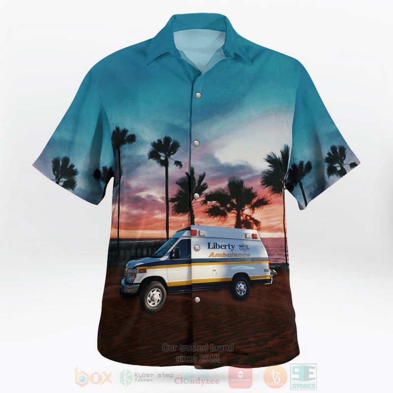 Liberty Ambulance Jacksonville Florida Hawaiian Shirt 1
