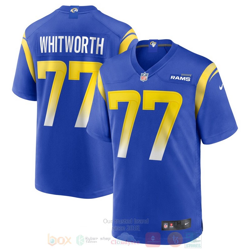 Los Angeles Rams Andrew Whitworth Royal Football Jersey