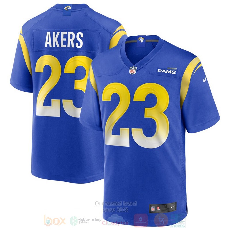 Los Angeles Rams NFL Cam Akers Royal Football Jersey