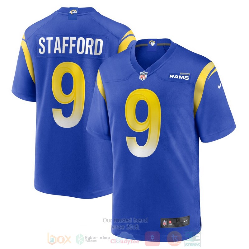 Los Angeles Rams NFL Matthew Stafford Royal Football Jersey