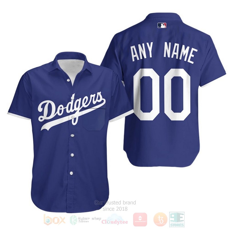 MLB Personalized Los Angeles Dodgers 2020 Alternative Blue Hawaiian Shirt